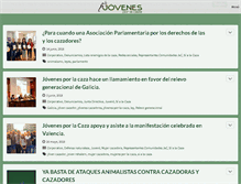 Tablet Screenshot of jovenesporlacaza.com